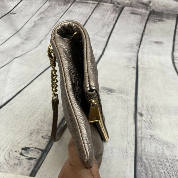 Fossil gold‎ shoulder bag fold over medium New Without Tags 11 X 7 - Picture 10 of 12